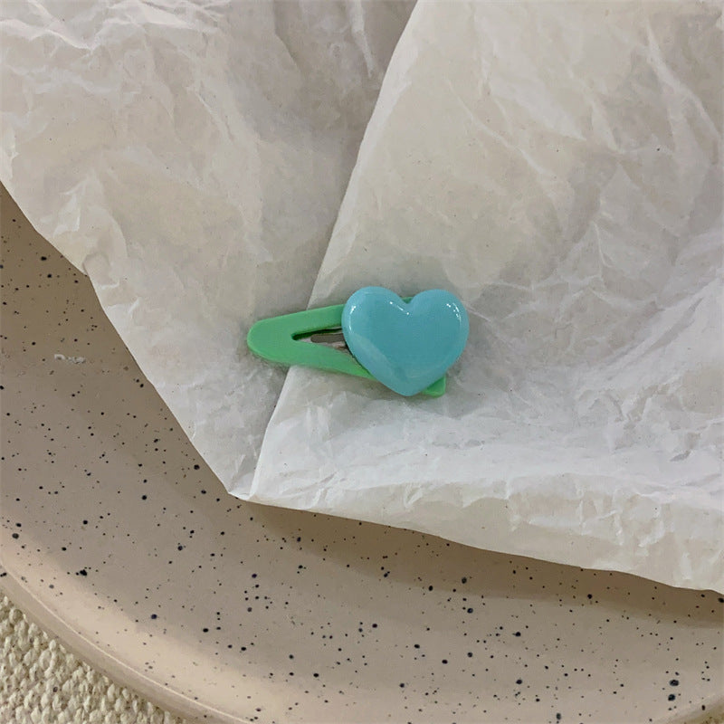 Wholesale Plastic Children's Candy Color Love BB Clip